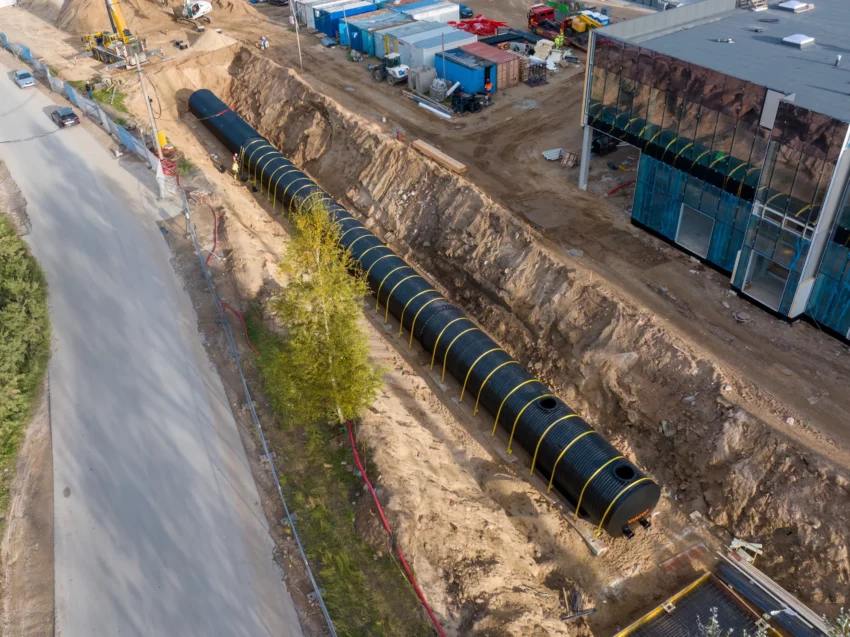 Installation de réservoirs d’eau incendie à Vilnius